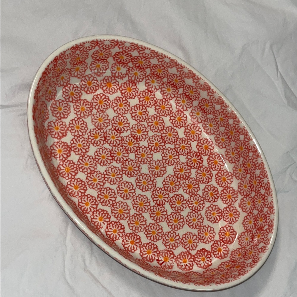 Polish Pottery Oval Baking Dish